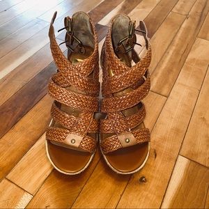 Dolce Vita Strappy Woven Wedges